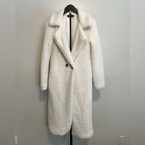 Long Teddy Coat Size XS